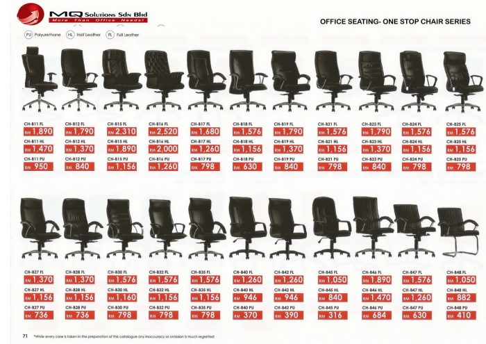 OFFICE SEATING-ONE STOP CHAIRS SERIES